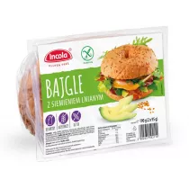 Incola Bajgle z siemieniem lnianym bezglutenowe 2 x 95 g