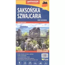 Mapa tur. - Saksoska Szwajcaria cz. zach