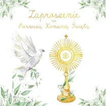 Henry Zaproszenie Komunia go��b z hosti� 5 szt.