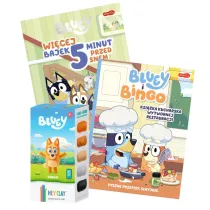 Pakiet: Bluey. Wi�cej bajek 5 minut przed snem, Bluey i Bingo. Ksi��ka kucharska Wytwornej Restauracji, Hey Clay - Bluey