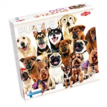 Puzzle 100 el. Zabawne psiaki Tactic