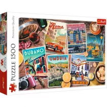 Puzzle 1500 el. Podre po Europie Trefl