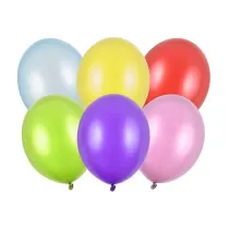 PartyDeco Balony Strong Metallic mix 30cm 50 szt