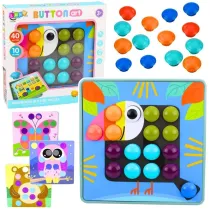 Kreatywne puzzle geometryczne 53el. LeanToys