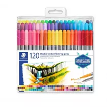 Staedtler Flamastry dwustronne Design Journey, 3 mm i 0.5-0.8 mm, 120 kolor�w 120 szt.