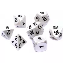 Komplet koci RPG - Metal - Matowe srebro Rebel