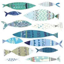Museums & Galleries Karnet Blue Shoal z kopert�