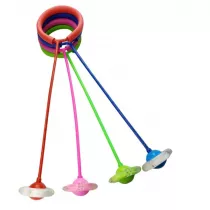 Hula hop na nog gumowa z diodami 61cm MIX Maksik