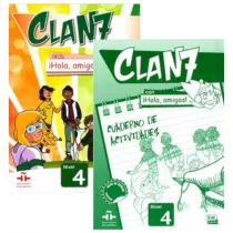 Clan 7 con Hola, amigos! 4. Podr�cznik i zeszyt �wicze� do j�zyka hiszpa�skiego