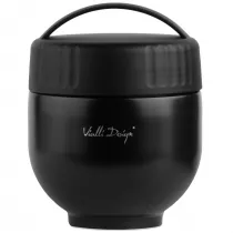 Vialli Design Termos z pojemnikiem i yk Fuori czarny 30299 680 ml