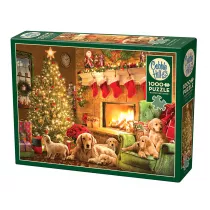 Puzzle 1000 witeczny kominek G3 Cobble Hill