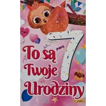 Yeku Karnet Urodziny 7 dziewczynka