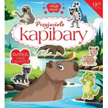 Naklejki iskierki z brokatem. Przyjaciele kapibary