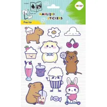 Happy Color Naklejki 3D POP UP - Yummy Yum, Kapibara 146X240 mm