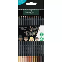 Faber-Castell Kredki trjktne Black Edition w tonacji skry 12 szt.