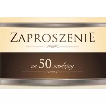 Trend Zaproszenie Urodziny 50 ZT08 10 szt.
