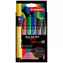 Stabilo Flamaster Pen 68 MAX ARTY 6 szt.
