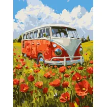 Ideyka Malowanie po numerach - Podr� w czerwone 30x40cm