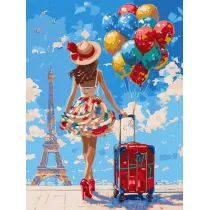 Ideyka Malowanie po numerach - Pierwsza podr� 30x40cm