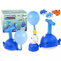 Balonowa wyrzutnia autek delfin LeanToys