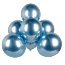 Balony chrom niebieskie 30cm. op.50 szt.