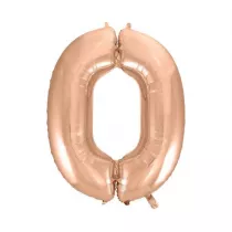 Godan Balon foliowy B&C "Cyfra 0" r�owo-z�ota HS-C45RZ0 92cm