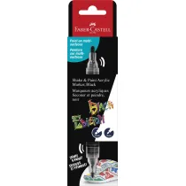 Faber-Castell Marker akrylowy black edition shake&paint 1 szt. czarny op. kartonowe