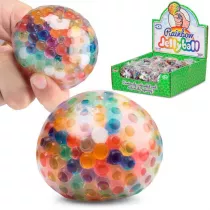 T�czowa pi�eczka gniotek z kuleczkami One for Fun