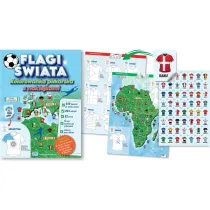 Flagi wiata. Kolorowanka pikarska z naklejkami