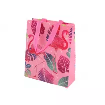 LeanToys Torba prezentowa Flamingi r�owa 30.5 x 24.5 x 10.0 cm