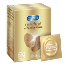 Durex prezerwatywy bez lateksu Real Feel bezlateksowe 24 szt.