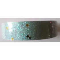 Galeria Hobby Ta�ma brokatowa z gwiazdkami b��kitna 18mmx2m