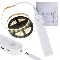 Tama LED na baterie USB czujnik ruchu 2M ciepy biay