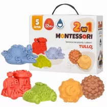 Sensoryczne pojazdy z pikami 5szt Tullo