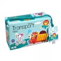 Moje pierwsze puzzle. 3 uk�adanki. Transport Barbo Toys