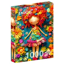 Puzzle 1000 Kolorowa lalka Enjoy