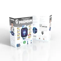 Smartwatch dla dziecka z funkcj� lokalizacji GPS i po��czeniami KiDiZ Premium niebieski