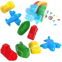 Foremki do piasku Pojazdy 4szt MIX Maksik