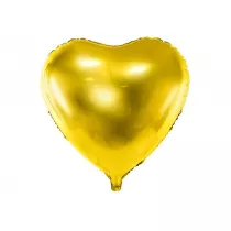Balon foliowy Serce 61cm zoty