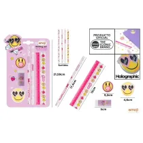 Mp Main Paper Zestaw do pisania Emoji r�owy