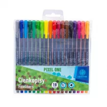 Astra Cienkopisy tr�jk�tne 0,4 mm, 18 kolor�w - Pixel One
