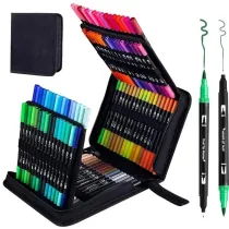 Leantoys Markery dwustronne wodoodporne 120szt