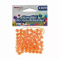 Brewis Koraliki do nawlekania + sznurek z�ote 8mm, 16g
