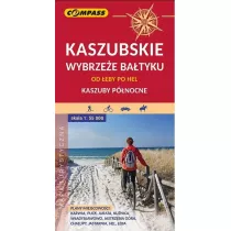 Mapa turystyczna Kaszubskie wybrzee Batyku. Kaszuby Pnocne 1:55 000