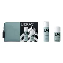 Lierac Zestaw Homme emulsja anti-aging + dezodorant w kulce + kosmetyczka 2 x 50 ml + 1 szt.