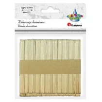 Titanum Drewniane patyczki naturalne proste 93 x 10 mm 100 szt.