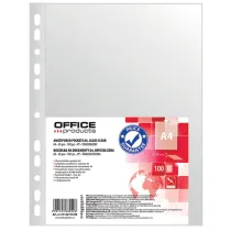 Paczka koszulki na dokumenty A4 Office Products PP krystaliczne 30mikr.100 sztuk