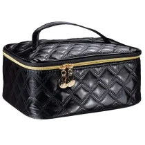 Inter Vion Gold & Black kuferek kosmetyczny du�y Z�oty