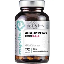 Myvita Silver 100% Kwas alfa-liponowy R-ALA - suplement diety 120 kaps.