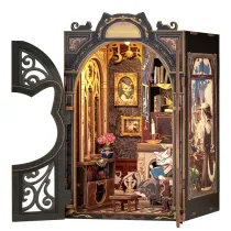 Puzzle Miniaturowy domek mini Book Nook Salonik Hrabiego Kota Habarri